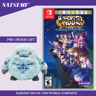 Pre-Order: Harvest Moon: One World Complete with FREE Sasquatch Plush